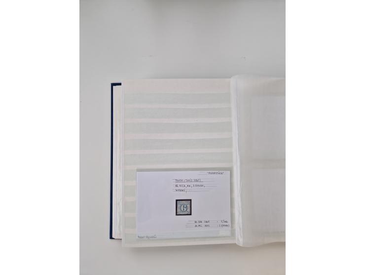 Baden bis Taxis, ungebrauchte und gestempelte Sammlungsbestand, jedes Stück mit ausführlicher Beschriftung auf Karten montier