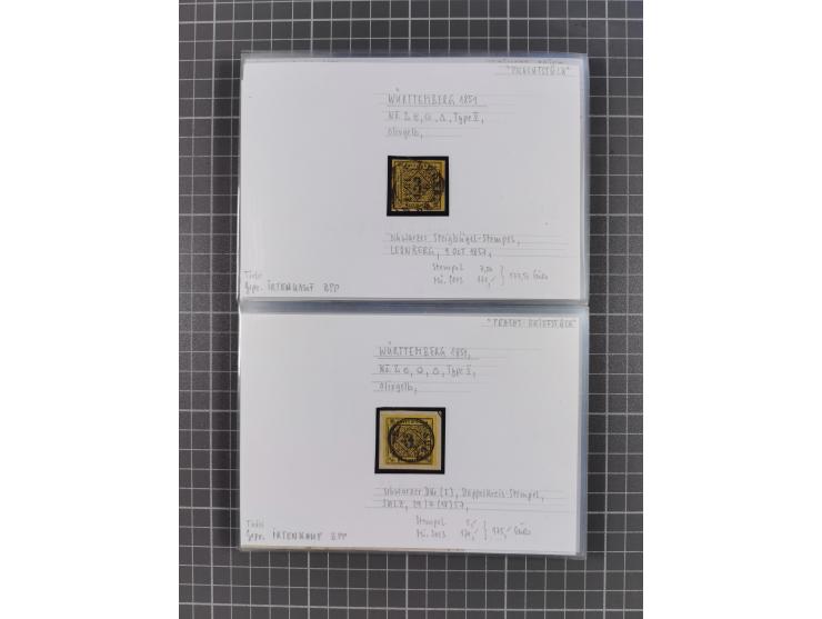 1820/1923, ungebrauchter und meist gestempelter, umfangreicher Sammlungsbestand von Marken und Briefen, jedes Stück mit ausfü