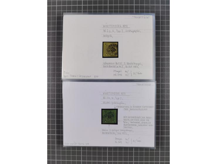 1820/1923, ungebrauchter und meist gestempelter, umfangreicher Sammlungsbestand von Marken und Briefen, jedes Stück mit ausfü