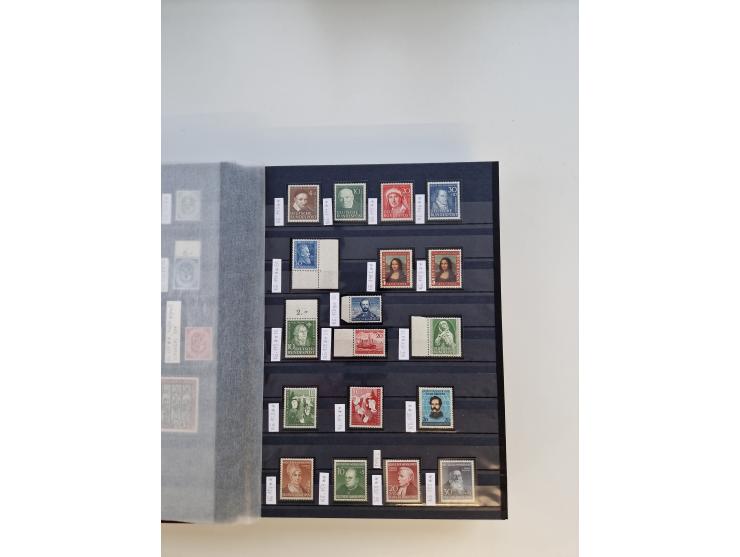 1920/2001, postfrischer, ungebrauchte und gestempelter Bestand in 8 großen Kartons, dabei Sammlungen Bund mit Posthorn, Berli