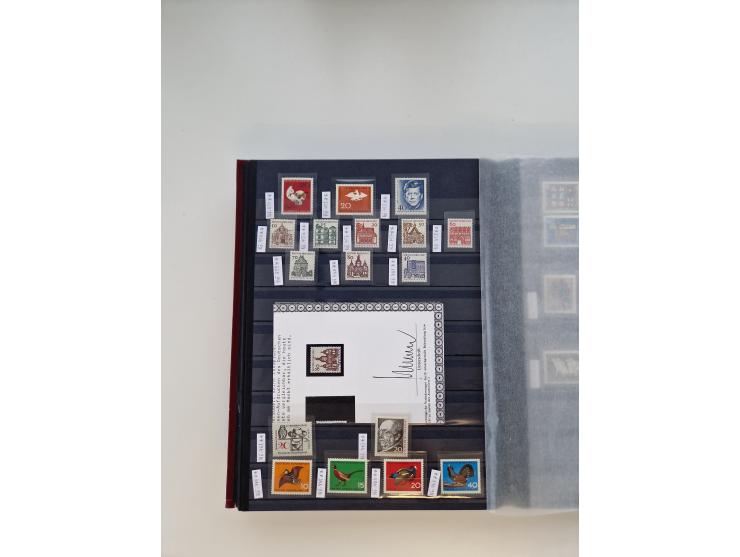 1920/2001, postfrischer, ungebrauchte und gestempelter Bestand in 8 großen Kartons, dabei Sammlungen Bund mit Posthorn, Berli