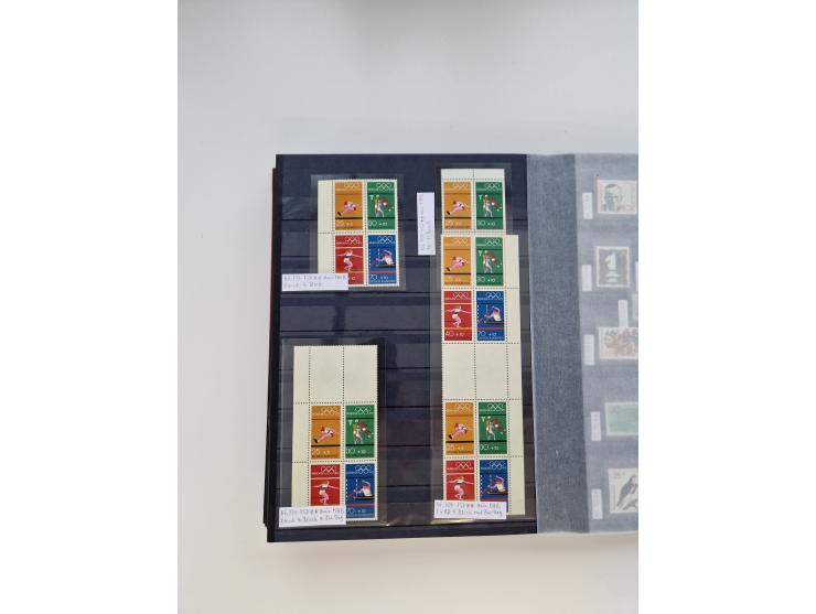 1920/2001, postfrischer, ungebrauchte und gestempelter Bestand in 8 großen Kartons, dabei Sammlungen Bund mit Posthorn, Berli