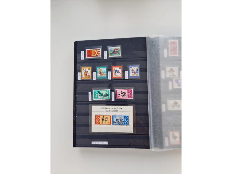 1920/2001, postfrischer, ungebrauchte und gestempelter Bestand in 8 großen Kartons, dabei Sammlungen Bund mit Posthorn, Berli