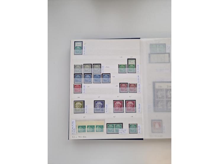 1920/2001, postfrischer, ungebrauchte und gestempelter Bestand in 8 großen Kartons, dabei Sammlungen Bund mit Posthorn, Berli