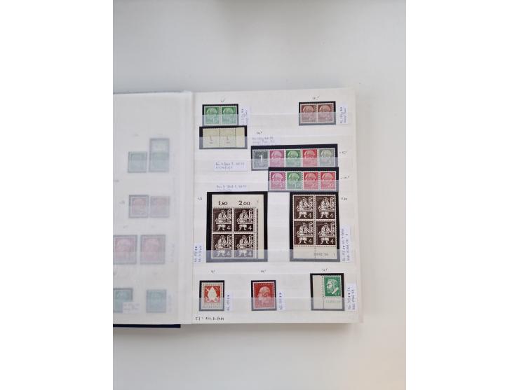 1920/2001, postfrischer, ungebrauchte und gestempelter Bestand in 8 großen Kartons, dabei Sammlungen Bund mit Posthorn, Berli