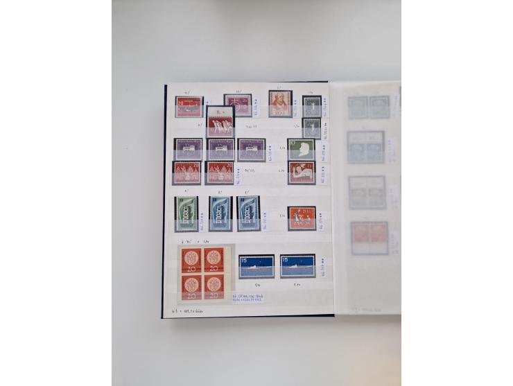 1920/2001, postfrischer, ungebrauchte und gestempelter Bestand in 8 großen Kartons, dabei Sammlungen Bund mit Posthorn, Berli