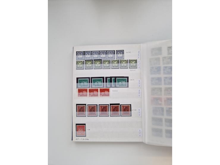 1920/2001, postfrischer, ungebrauchte und gestempelter Bestand in 8 großen Kartons, dabei Sammlungen Bund mit Posthorn, Berli