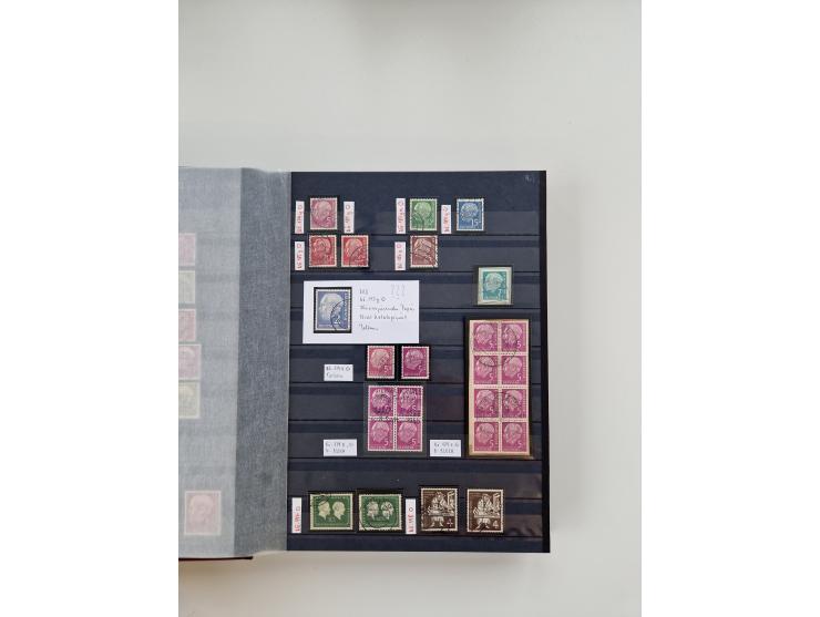 1920/2001, postfrischer, ungebrauchte und gestempelter Bestand in 8 großen Kartons, dabei Sammlungen Bund mit Posthorn, Berli