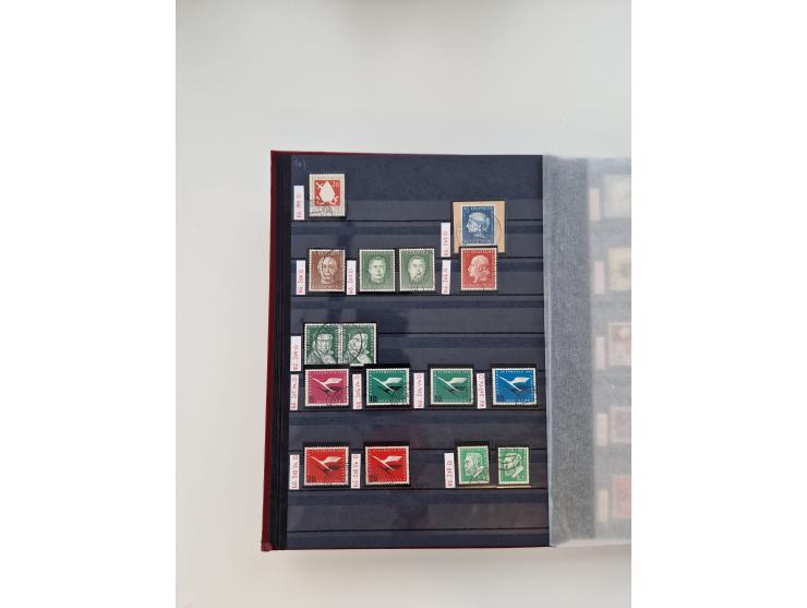 1920/2001, postfrischer, ungebrauchte und gestempelter Bestand in 8 großen Kartons, dabei Sammlungen Bund mit Posthorn, Berli