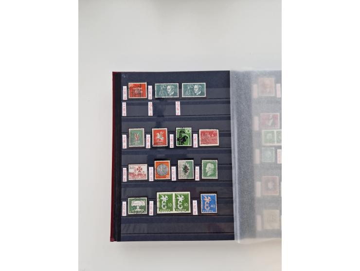 1920/2001, postfrischer, ungebrauchte und gestempelter Bestand in 8 großen Kartons, dabei Sammlungen Bund mit Posthorn, Berli