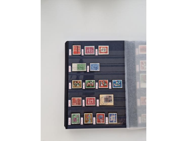 1920/2001, postfrischer, ungebrauchte und gestempelter Bestand in 8 großen Kartons, dabei Sammlungen Bund mit Posthorn, Berli