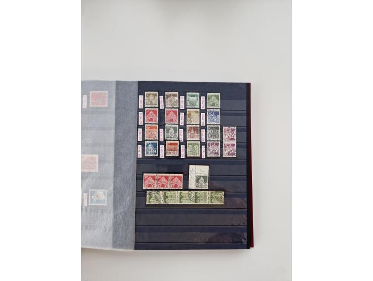 1920/2001, postfrischer, ungebrauchte und gestempelter Bestand in 8 großen Kartons, dabei Sammlungen Bund mit Posthorn, Berli