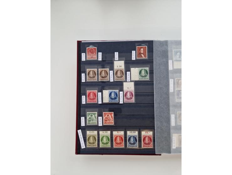 1920/2001, postfrischer, ungebrauchte und gestempelter Bestand in 8 großen Kartons, dabei Sammlungen Bund mit Posthorn, Berli