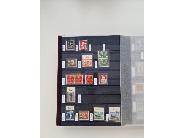 1920/2001, postfrischer, ungebrauchte und gestempelter Bestand in 8 großen Kartons, dabei Sammlungen Bund mit Posthorn, Berli