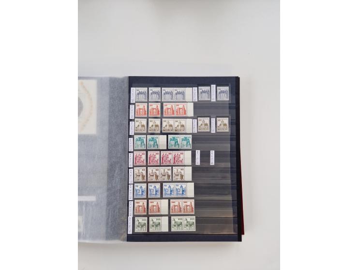 1920/2001, postfrischer, ungebrauchte und gestempelter Bestand in 8 großen Kartons, dabei Sammlungen Bund mit Posthorn, Berli