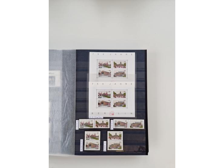 1920/2001, postfrischer, ungebrauchte und gestempelter Bestand in 8 großen Kartons, dabei Sammlungen Bund mit Posthorn, Berli