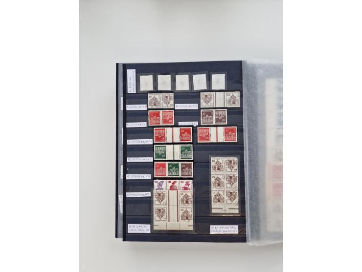 1920/2001, postfrischer, ungebrauchte und gestempelter Bestand in 8 großen Kartons, dabei Sammlungen Bund mit Posthorn, Berli