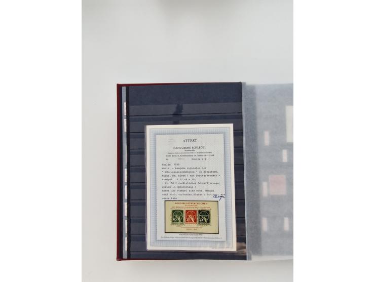 1920/2001, postfrischer, ungebrauchte und gestempelter Bestand in 8 großen Kartons, dabei Sammlungen Bund mit Posthorn, Berli