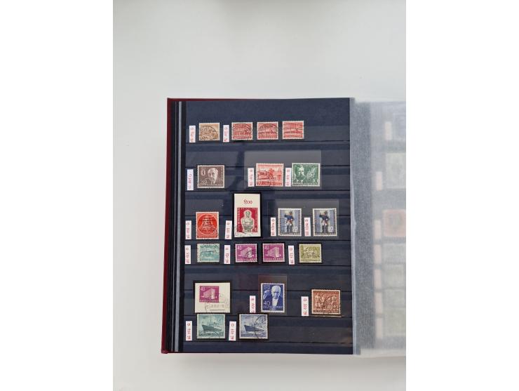 1920/2001, postfrischer, ungebrauchte und gestempelter Bestand in 8 großen Kartons, dabei Sammlungen Bund mit Posthorn, Berli