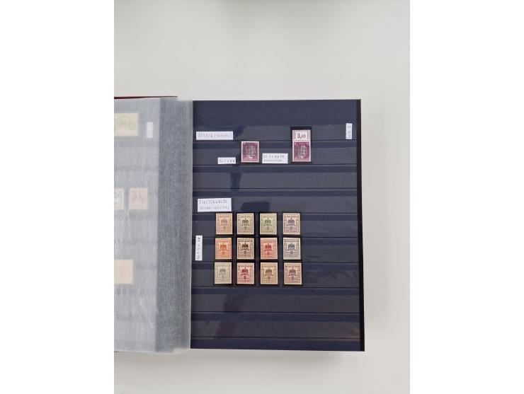 1920/2001, postfrischer, ungebrauchte und gestempelter Bestand in 8 großen Kartons, dabei Sammlungen Bund mit Posthorn, Berli