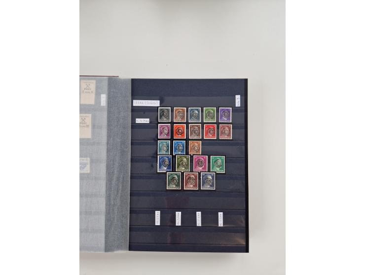 1920/2001, postfrischer, ungebrauchte und gestempelter Bestand in 8 großen Kartons, dabei Sammlungen Bund mit Posthorn, Berli