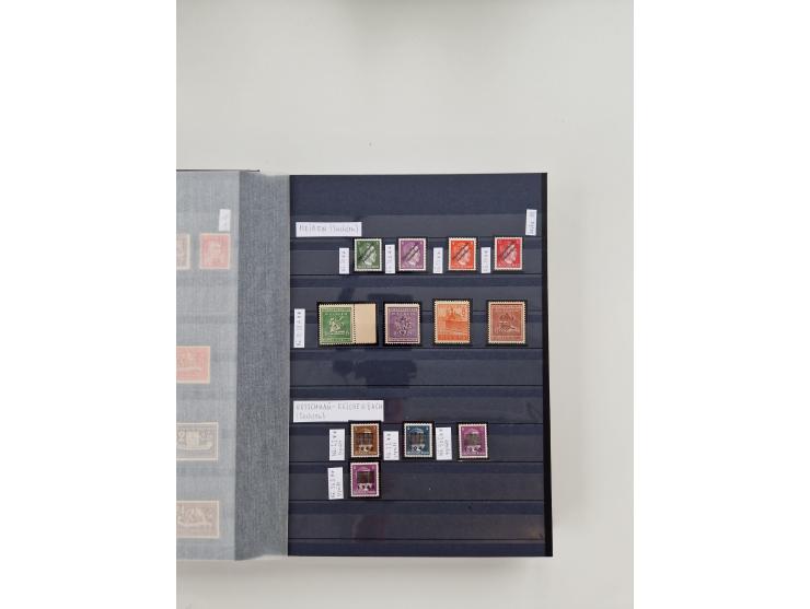 1920/2001, postfrischer, ungebrauchte und gestempelter Bestand in 8 großen Kartons, dabei Sammlungen Bund mit Posthorn, Berli