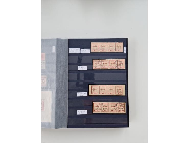 1920/2001, postfrischer, ungebrauchte und gestempelter Bestand in 8 großen Kartons, dabei Sammlungen Bund mit Posthorn, Berli