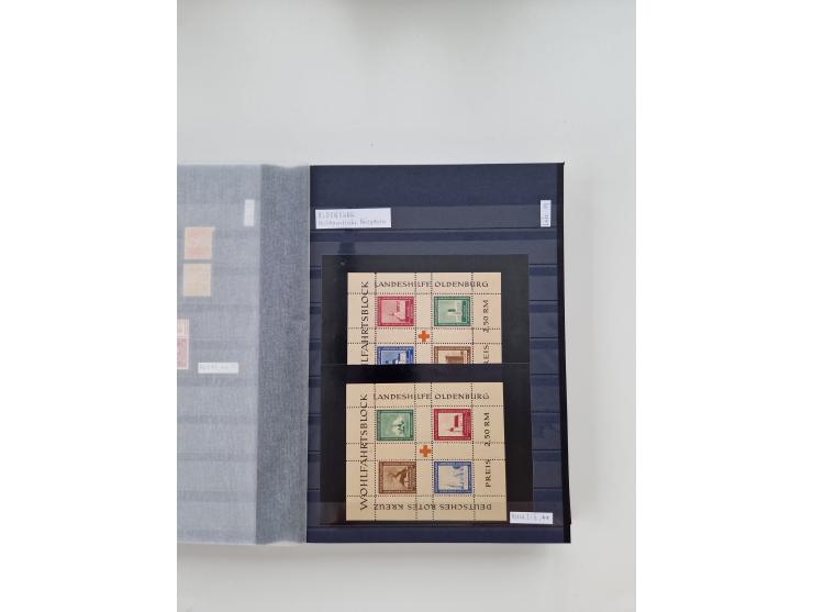 1920/2001, postfrischer, ungebrauchte und gestempelter Bestand in 8 großen Kartons, dabei Sammlungen Bund mit Posthorn, Berli