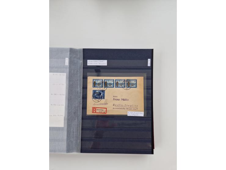 1920/2001, postfrischer, ungebrauchte und gestempelter Bestand in 8 großen Kartons, dabei Sammlungen Bund mit Posthorn, Berli