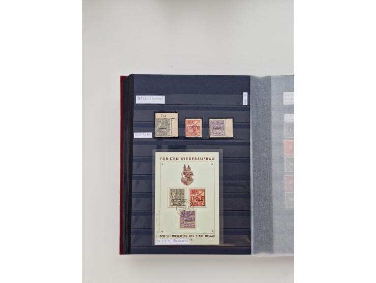 1920/2001, postfrischer, ungebrauchte und gestempelter Bestand in 8 großen Kartons, dabei Sammlungen Bund mit Posthorn, Berli