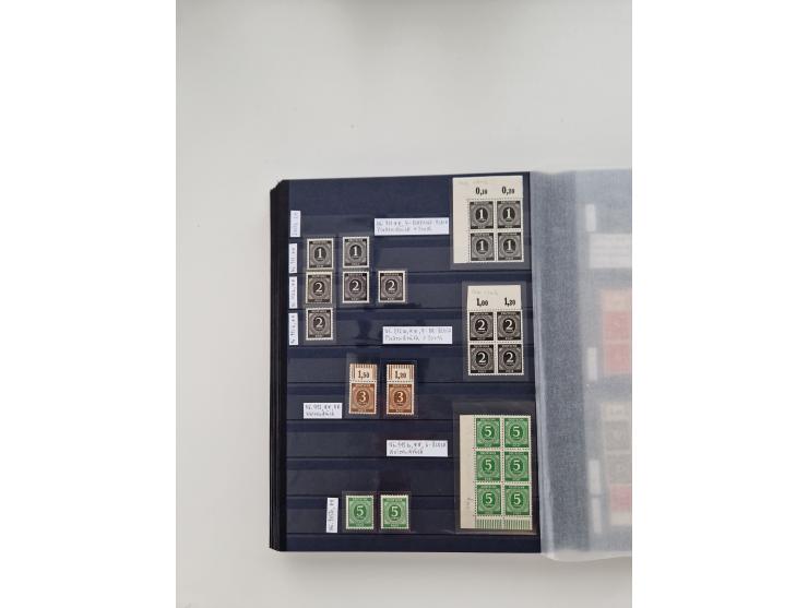 1920/2001, postfrischer, ungebrauchte und gestempelter Bestand in 8 großen Kartons, dabei Sammlungen Bund mit Posthorn, Berli