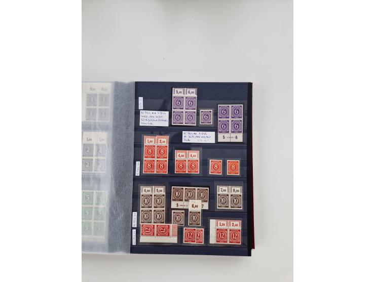 1920/2001, postfrischer, ungebrauchte und gestempelter Bestand in 8 großen Kartons, dabei Sammlungen Bund mit Posthorn, Berli