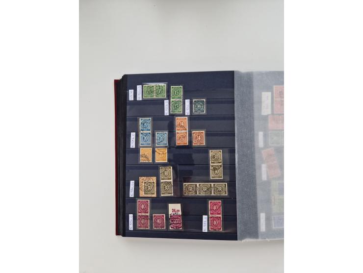 1920/2001, postfrischer, ungebrauchte und gestempelter Bestand in 8 großen Kartons, dabei Sammlungen Bund mit Posthorn, Berli