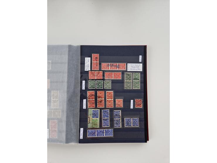 1920/2001, postfrischer, ungebrauchte und gestempelter Bestand in 8 großen Kartons, dabei Sammlungen Bund mit Posthorn, Berli