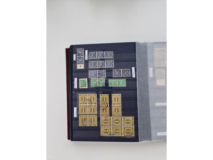 1920/2001, postfrischer, ungebrauchte und gestempelter Bestand in 8 großen Kartons, dabei Sammlungen Bund mit Posthorn, Berli