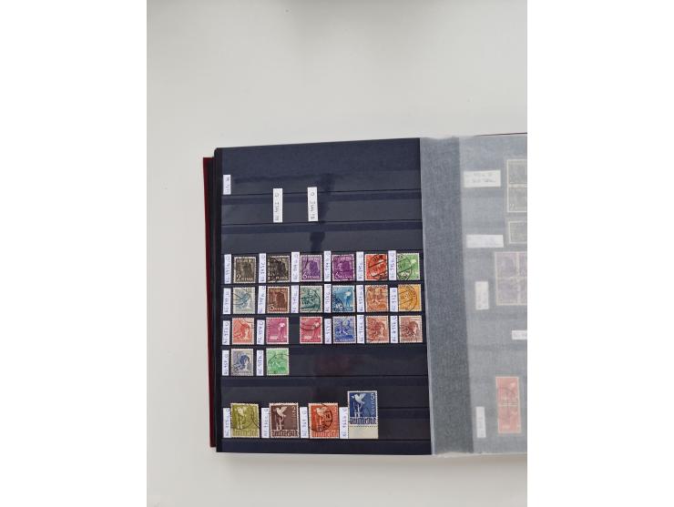 1920/2001, postfrischer, ungebrauchte und gestempelter Bestand in 8 großen Kartons, dabei Sammlungen Bund mit Posthorn, Berli