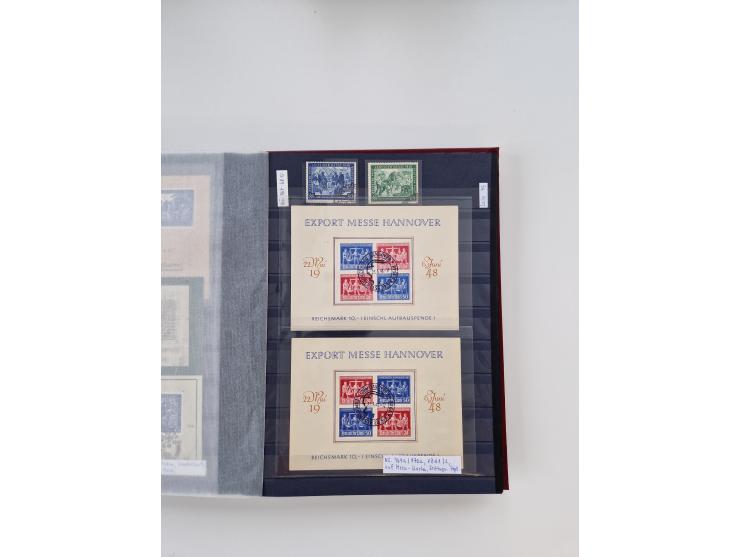 1920/2001, postfrischer, ungebrauchte und gestempelter Bestand in 8 großen Kartons, dabei Sammlungen Bund mit Posthorn, Berli