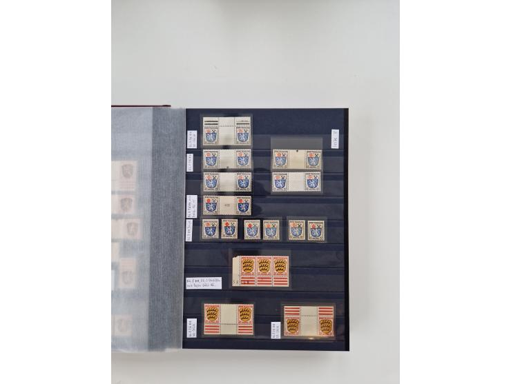 1920/2001, postfrischer, ungebrauchte und gestempelter Bestand in 8 großen Kartons, dabei Sammlungen Bund mit Posthorn, Berli