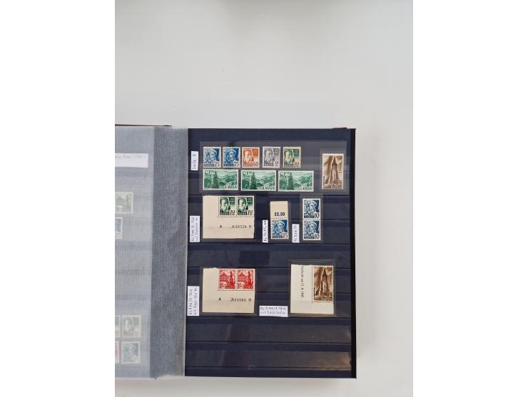 1920/2001, postfrischer, ungebrauchte und gestempelter Bestand in 8 großen Kartons, dabei Sammlungen Bund mit Posthorn, Berli