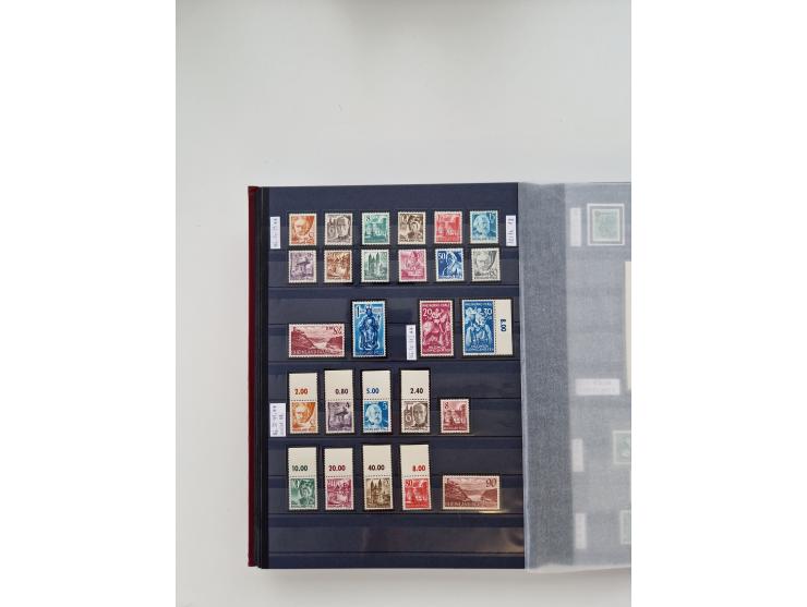 1920/2001, postfrischer, ungebrauchte und gestempelter Bestand in 8 großen Kartons, dabei Sammlungen Bund mit Posthorn, Berli