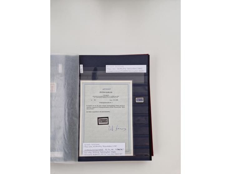 1920/2001, postfrischer, ungebrauchte und gestempelter Bestand in 8 großen Kartons, dabei Sammlungen Bund mit Posthorn, Berli