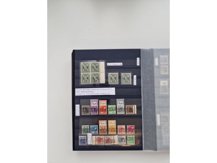 1920/2001, postfrischer, ungebrauchte und gestempelter Bestand in 8 großen Kartons, dabei Sammlungen Bund mit Posthorn, Berli