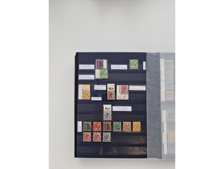 1920/2001, postfrischer, ungebrauchte und gestempelter Bestand in 8 großen Kartons, dabei Sammlungen Bund mit Posthorn, Berli