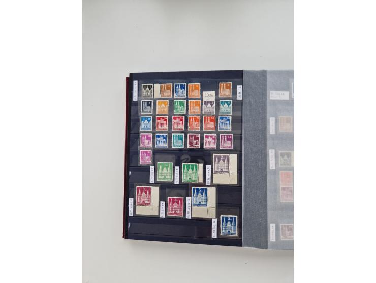 1920/2001, postfrischer, ungebrauchte und gestempelter Bestand in 8 großen Kartons, dabei Sammlungen Bund mit Posthorn, Berli