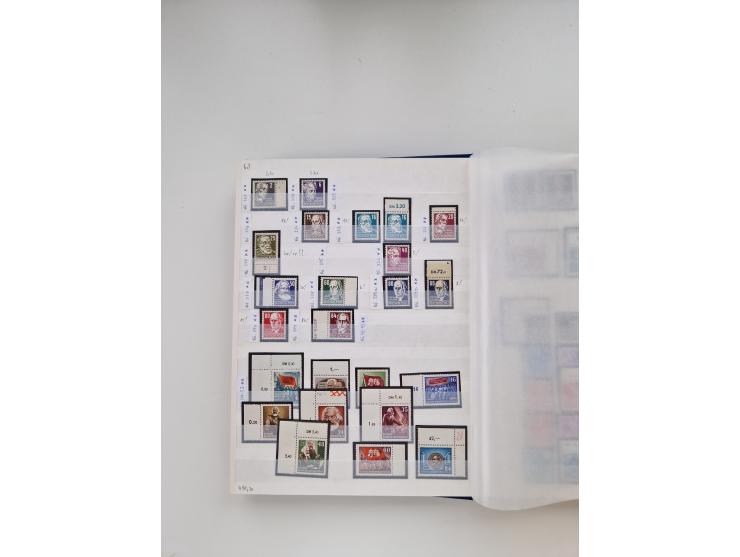 1920/2001, postfrischer, ungebrauchte und gestempelter Bestand in 8 großen Kartons, dabei Sammlungen Bund mit Posthorn, Berli