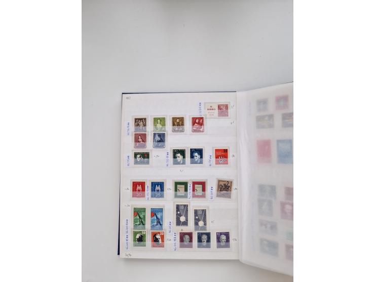 1920/2001, postfrischer, ungebrauchte und gestempelter Bestand in 8 großen Kartons, dabei Sammlungen Bund mit Posthorn, Berli