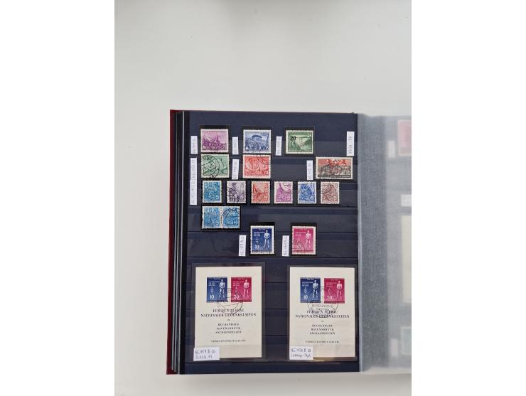 1920/2001, postfrischer, ungebrauchte und gestempelter Bestand in 8 großen Kartons, dabei Sammlungen Bund mit Posthorn, Berli