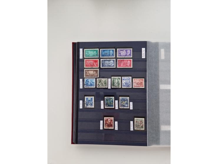 1920/2001, postfrischer, ungebrauchte und gestempelter Bestand in 8 großen Kartons, dabei Sammlungen Bund mit Posthorn, Berli