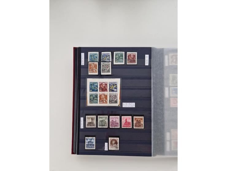 1920/2001, postfrischer, ungebrauchte und gestempelter Bestand in 8 großen Kartons, dabei Sammlungen Bund mit Posthorn, Berli