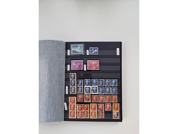 1920/2001, postfrischer, ungebrauchte und gestempelter Bestand in 8 großen Kartons, dabei Sammlungen Bund mit Posthorn, Berli